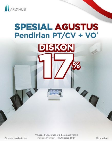 Promo Bundling: Diskon 17% Pendirian PT/CV + Sewa VO