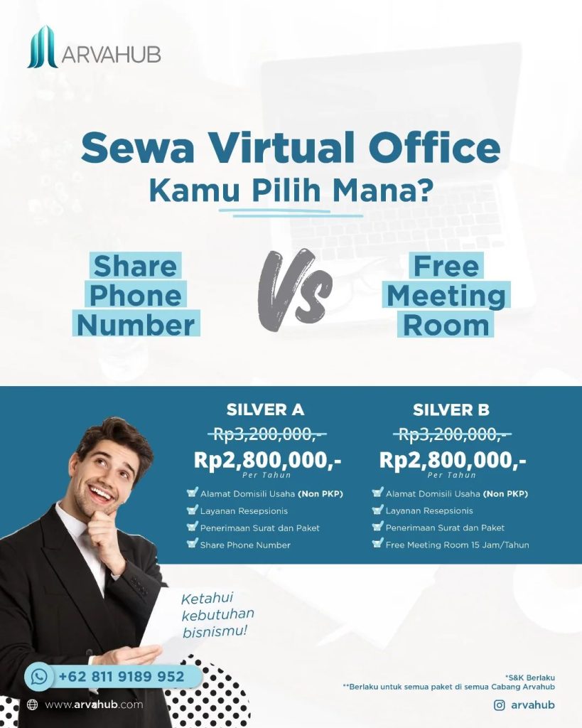 Free Meeting Room Sewa Virtual Office di Bulan November
